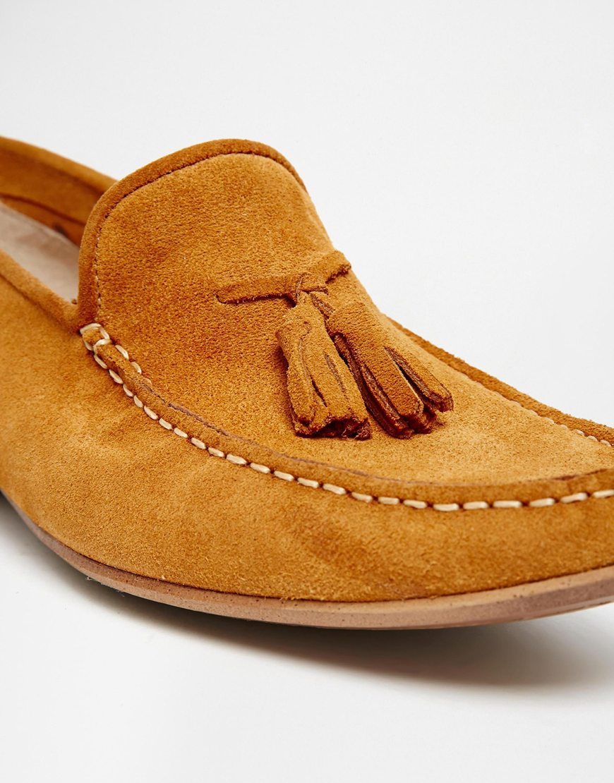ASOS Loafers In Suede in Mustard (Yellow) for Men Lyst