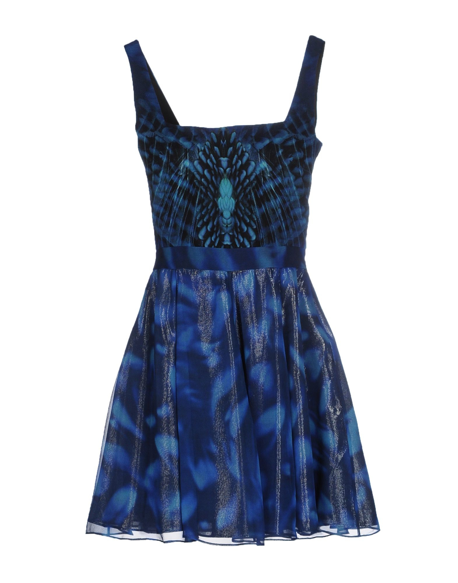 Capitol Couture By Trish Summerville Chiffon Short Dress in Blue - Lyst