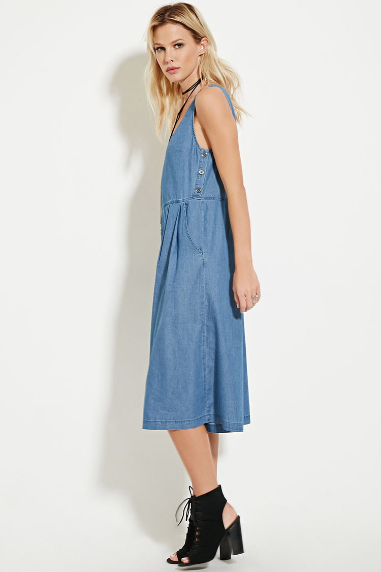 chambray culotte jumpsuit