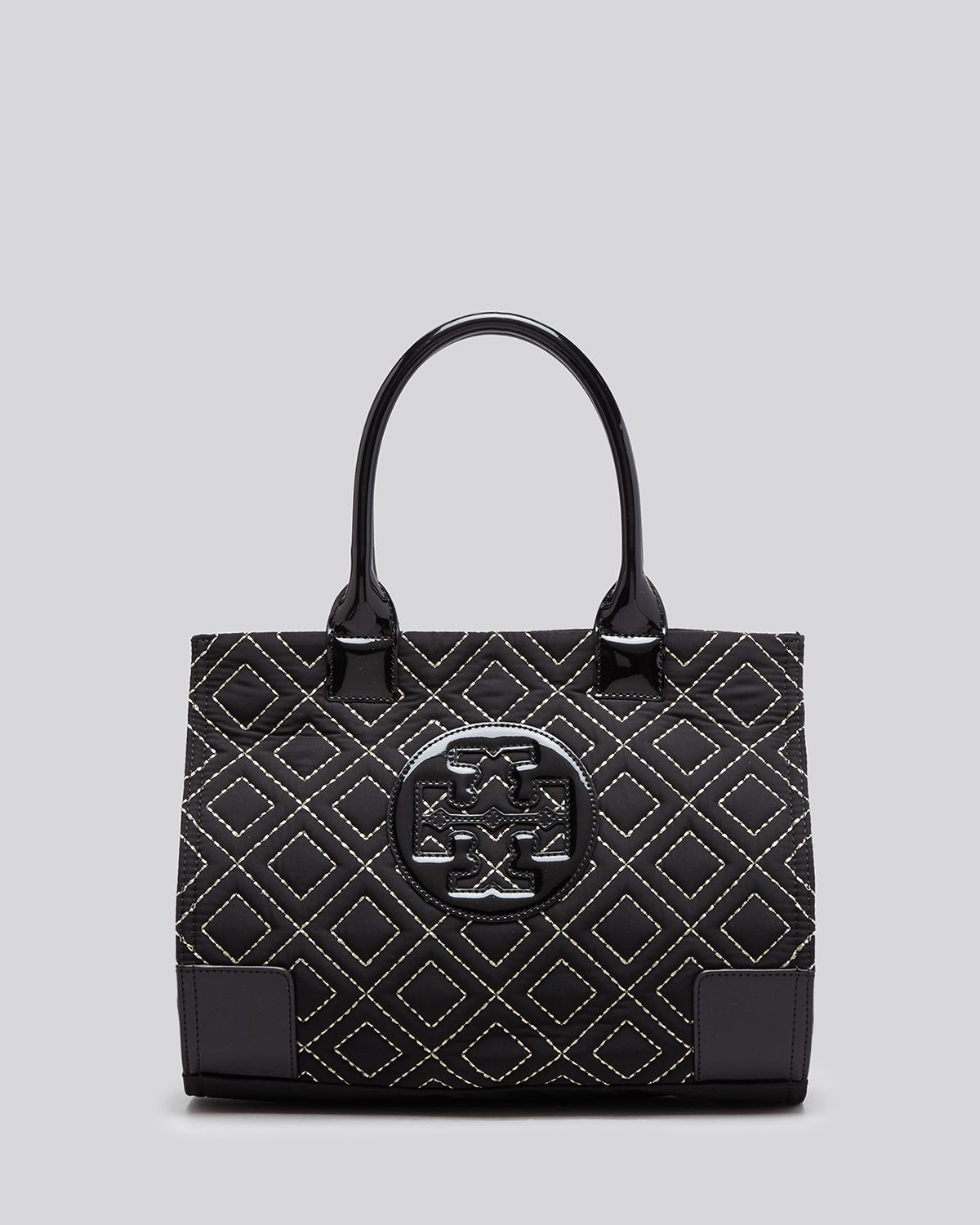 Tory burch Tote Ella Quilted Mini in Black Lyst