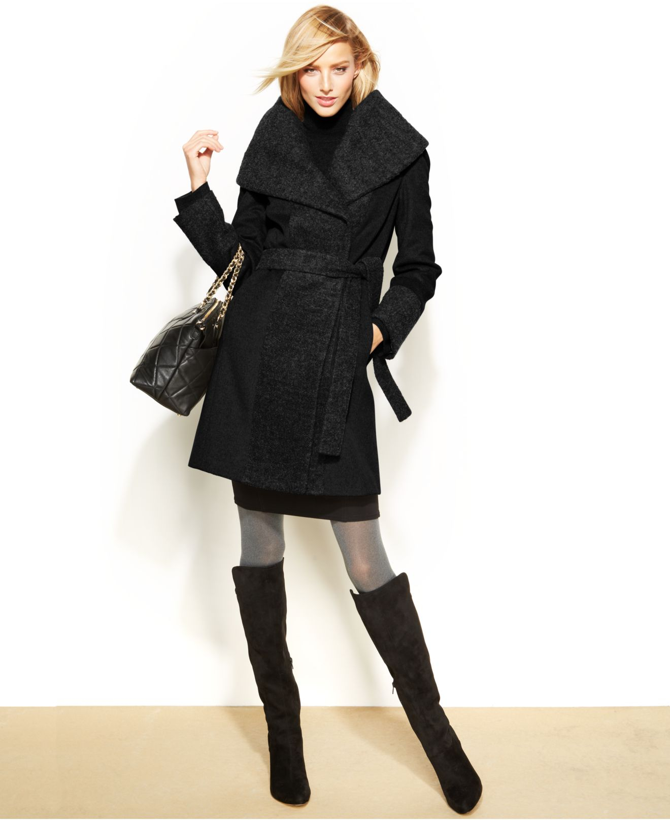 calvin klein shawl collar coat