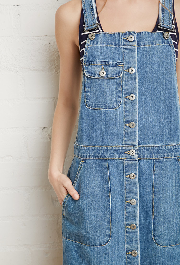 Women's Vintage Distressed Sleeveless Baggy Loose Denim Mini &ndash