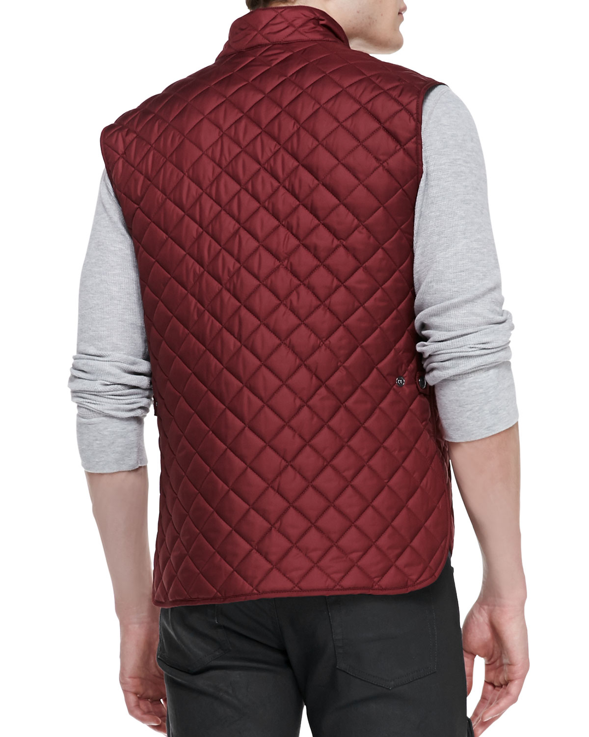 Belstaff Quilted Vest in Red for Men Lyst