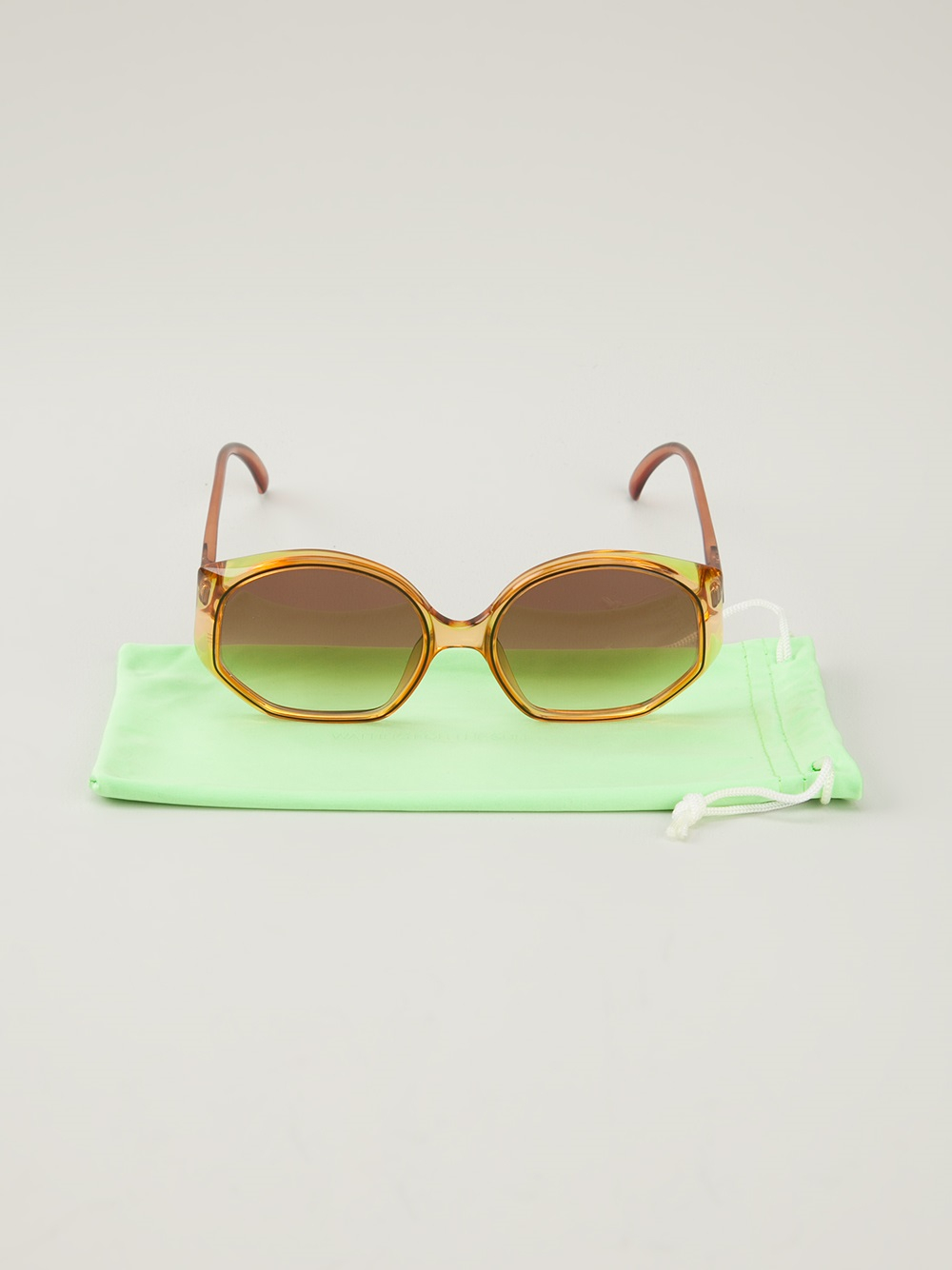 Dior Round Frame Sunglasses in Gold (brown) Lyst