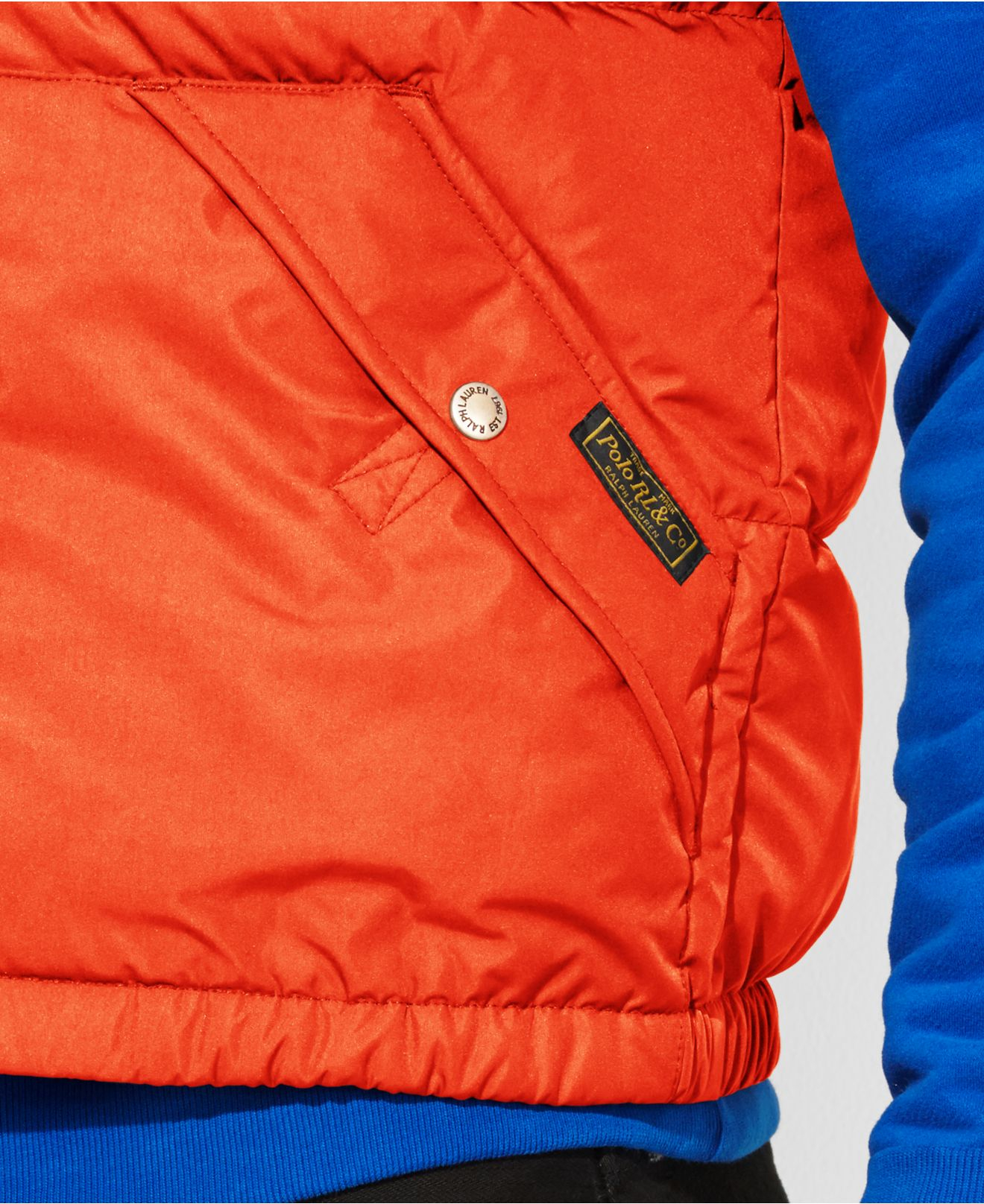 Polo Ralph Lauren Big And Tall Elmwood Down Puffer Vest in Orange for Men |  Lyst
