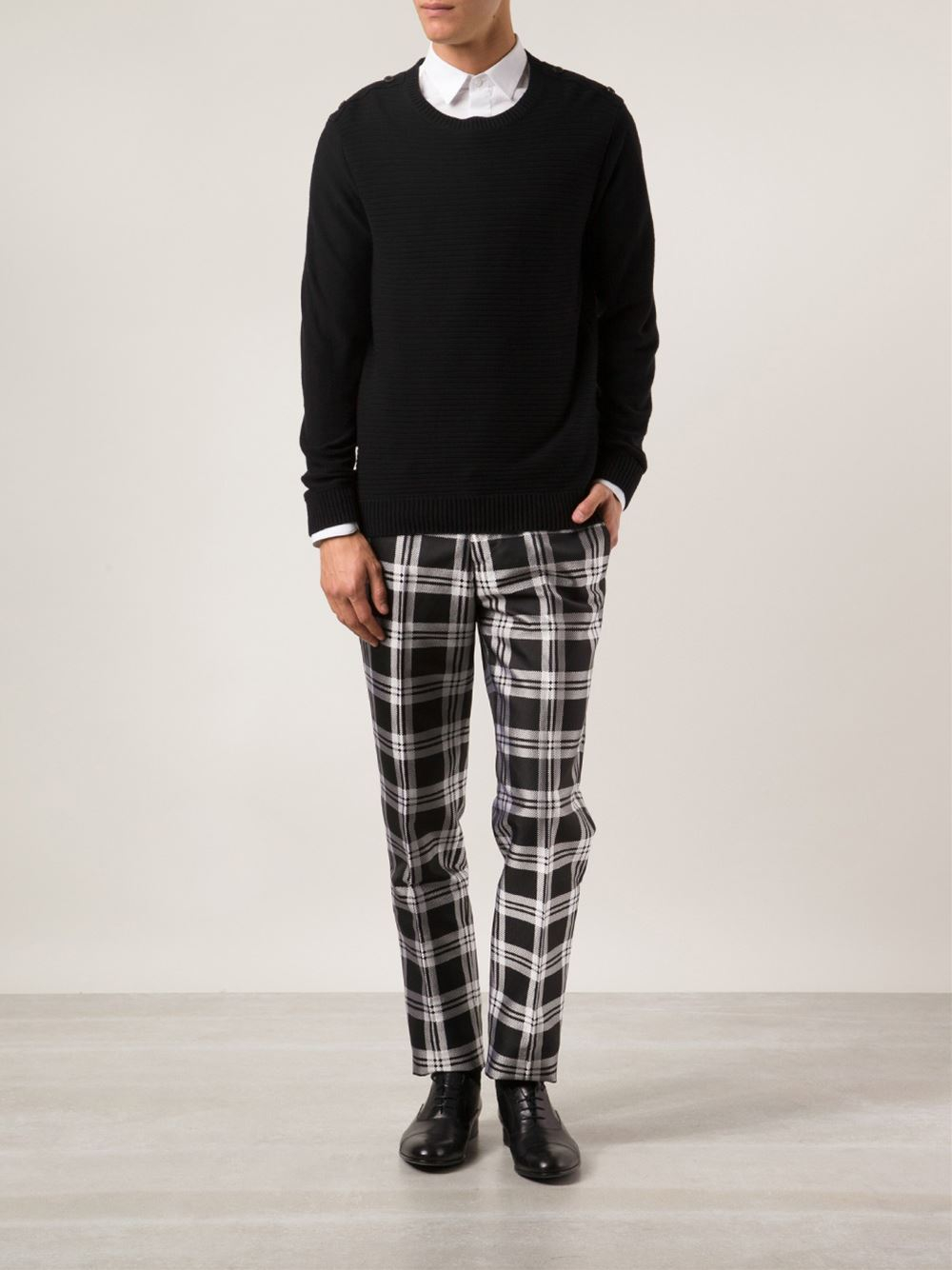 Alexander McQueen Plaid Trousers in Black for Men | Lyst Alexander McQueen Plaid Trousers in Black for Men | Lyst