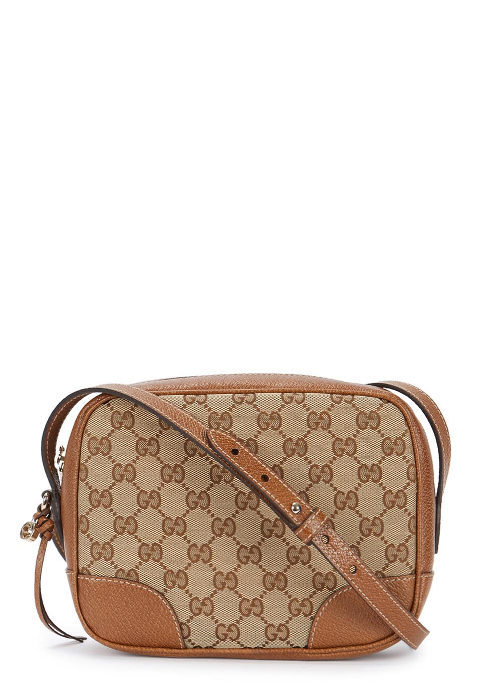 Gucci Bree Monogrammed Oak Leather Cross-body Bag in Tan (Brown) - Lyst