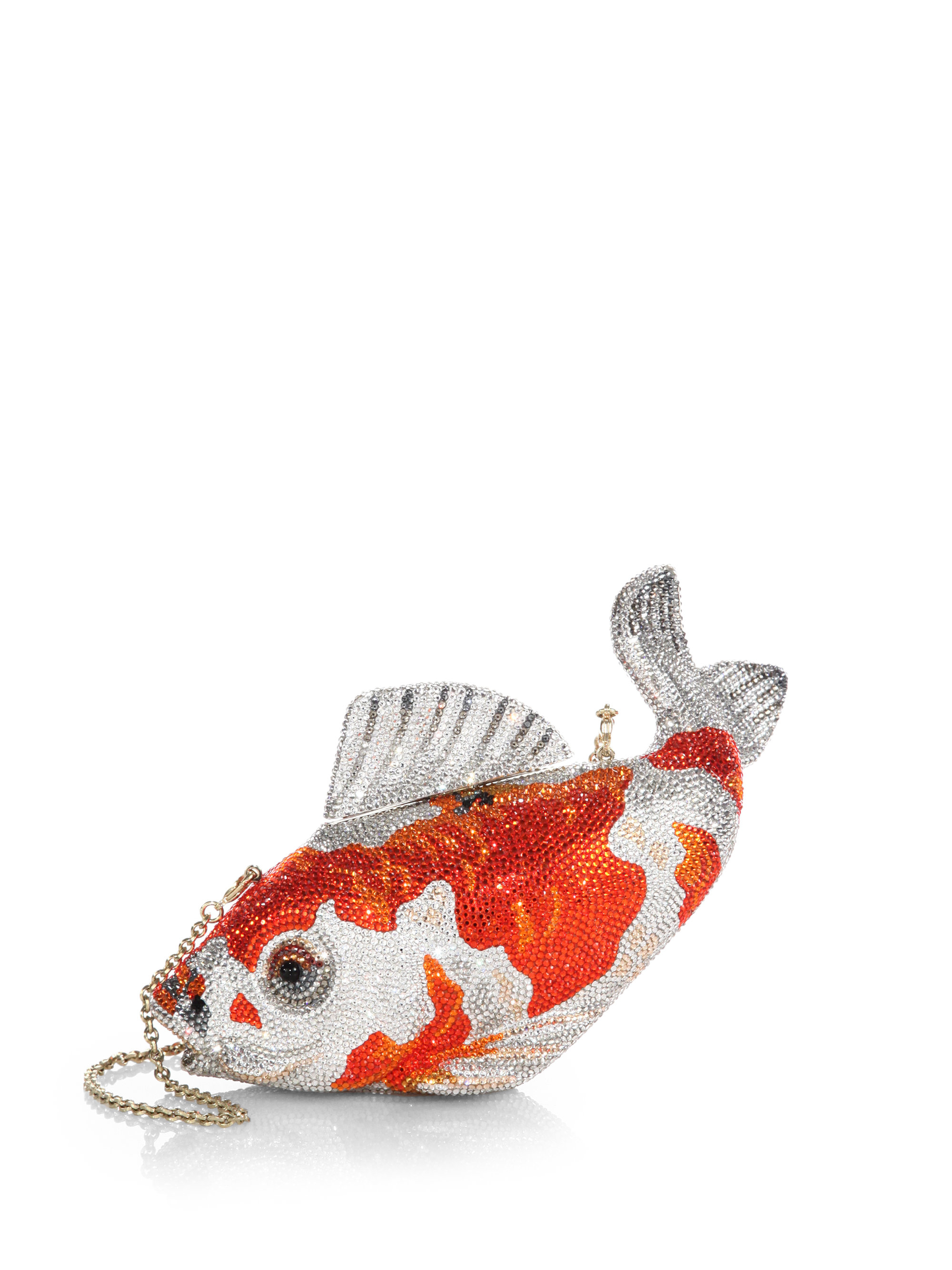 Judith Leiber Koi Fish Swarovski-Crystal Clutch in Orange 