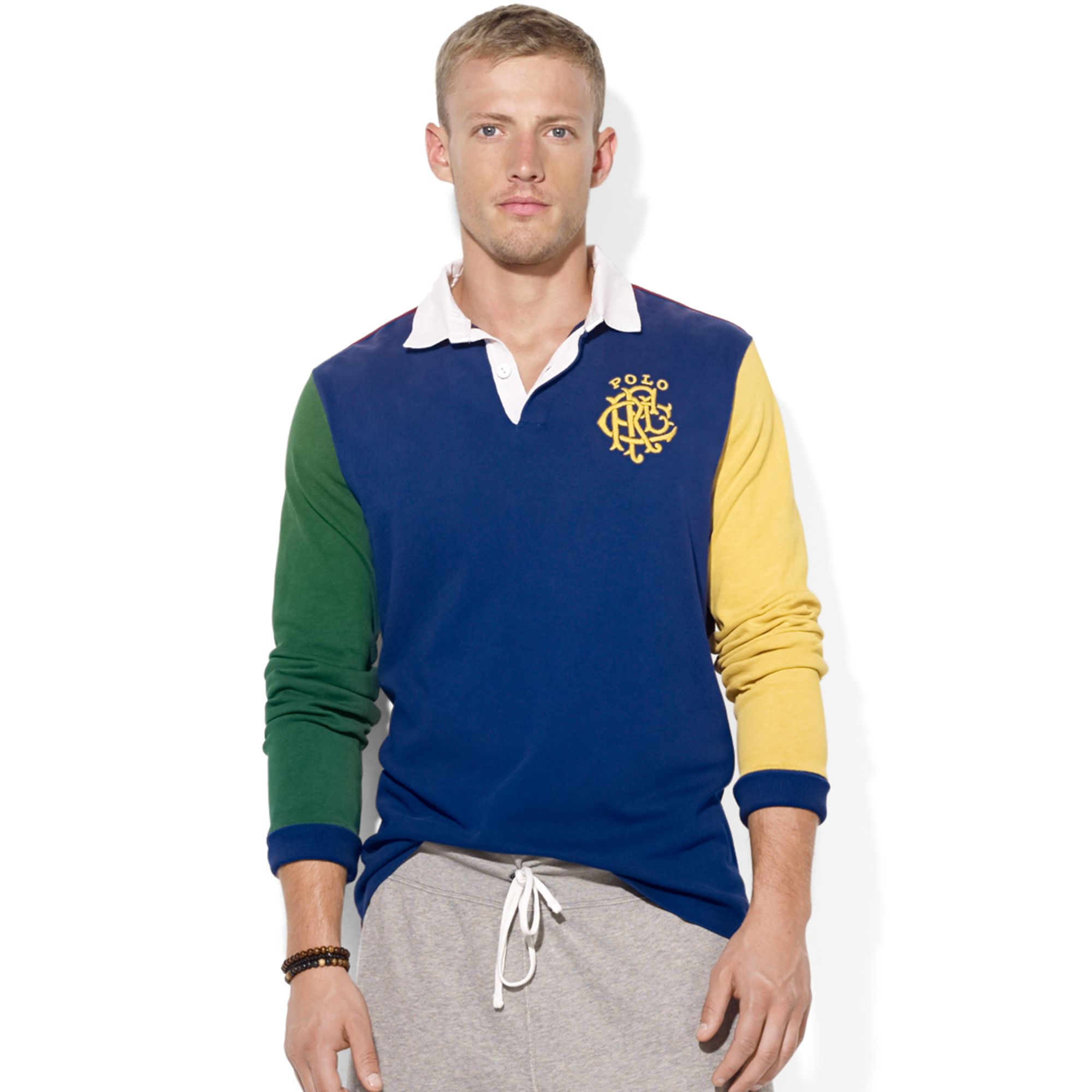 Polo Ralph Lauren Polo Colorblocked Rugby Shirt in Multicolor for Men ...