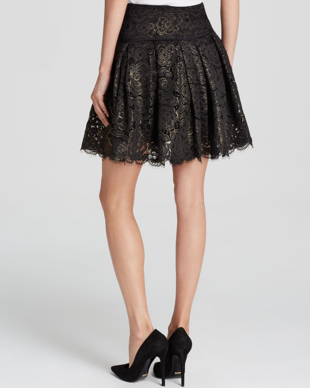 Lyst - Dkny Metallic Floral Lace Mini Skirt - Bloomingdale'S Exclusive ...