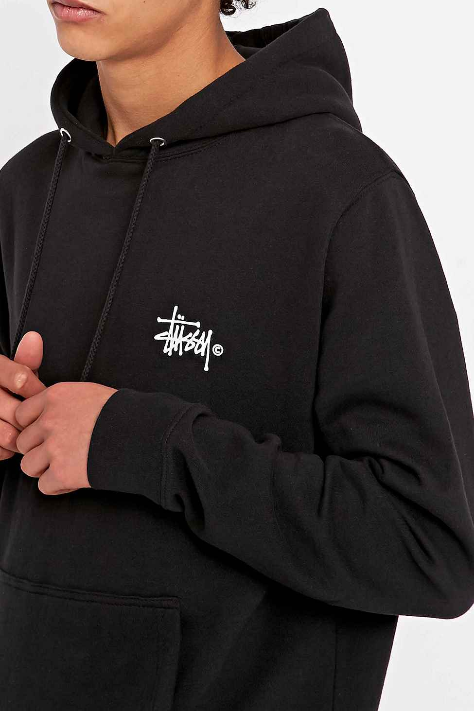 black stussy jumper