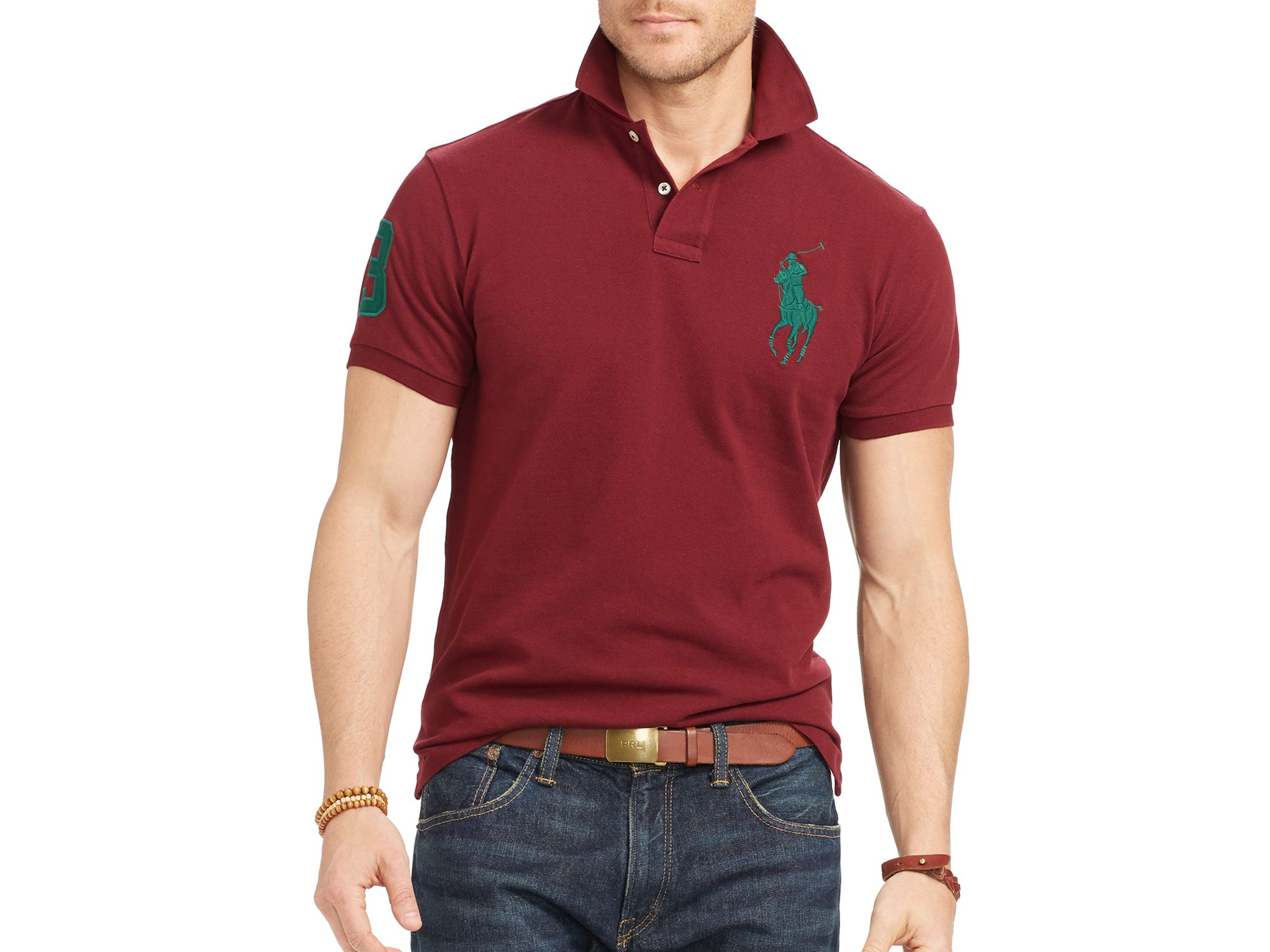 ralph lauren classic wine polo shirt