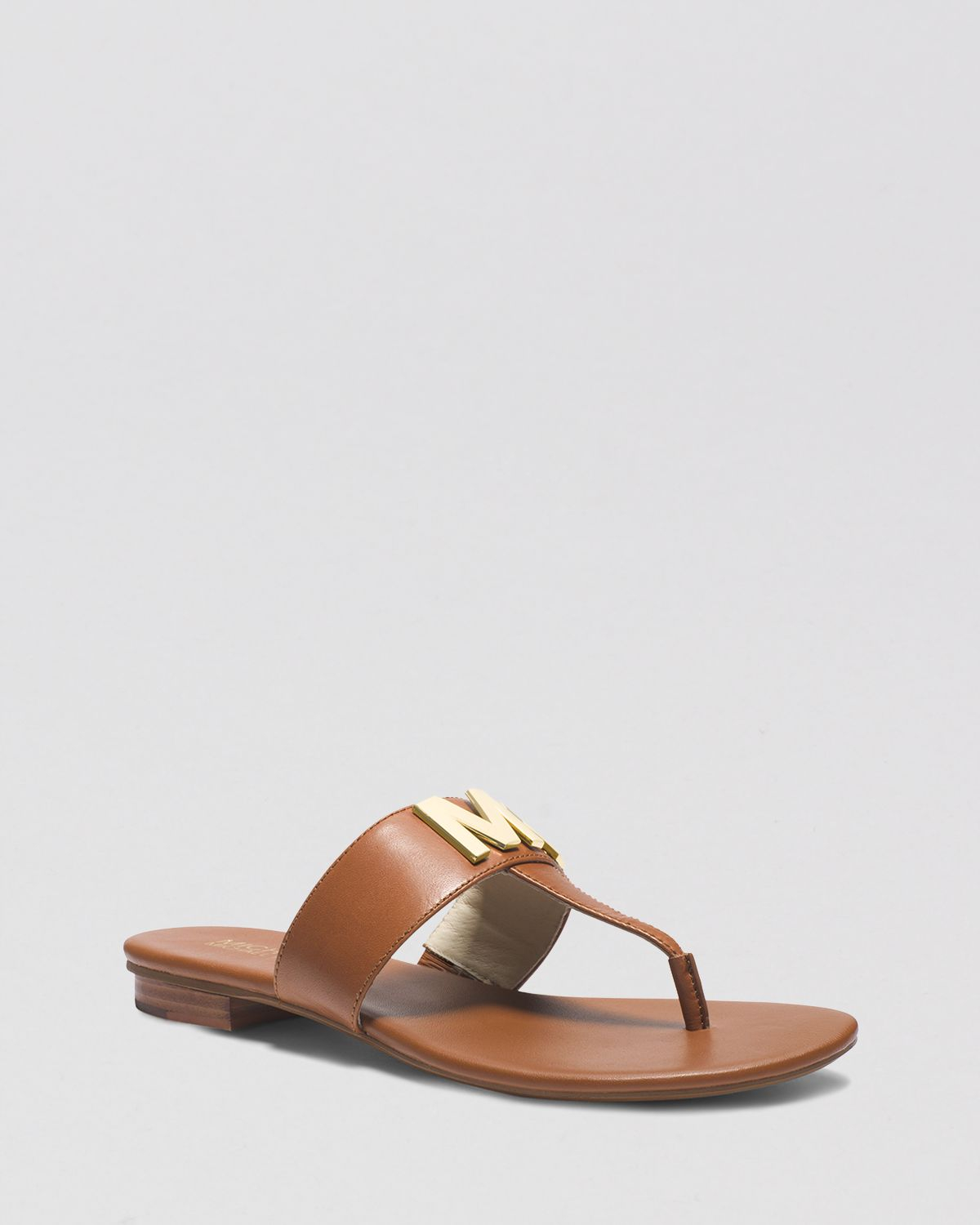 brown mk sandals