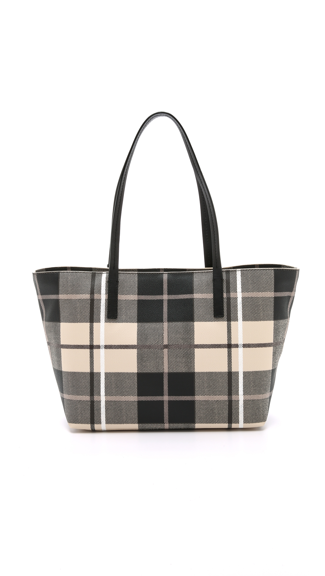 Kate Spade Ryan Plaid Tote - Pumice Multi | Lyst