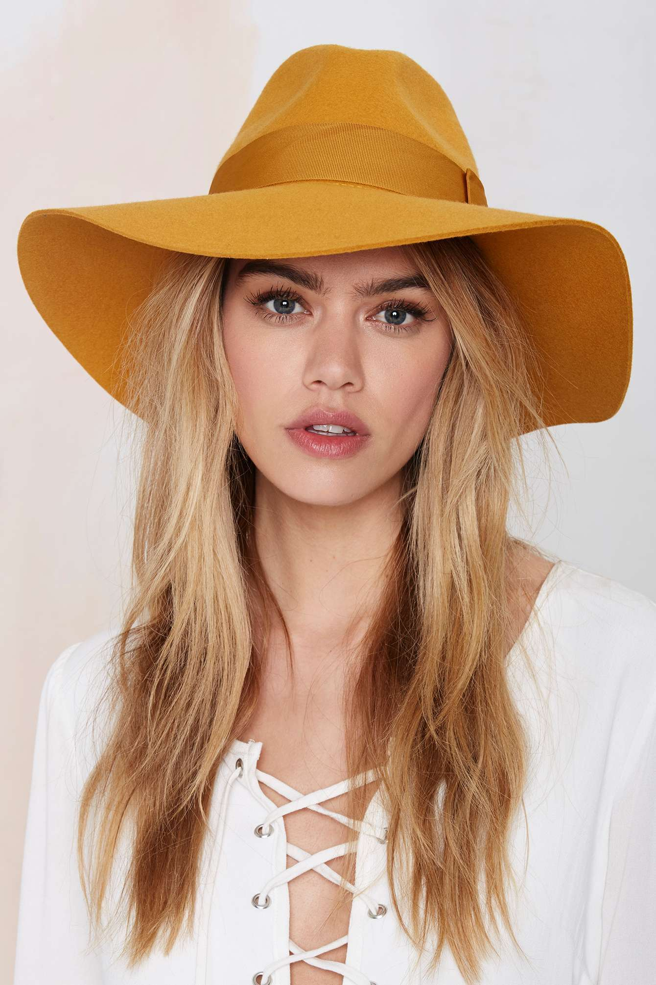 brixton piper floppy wool hat