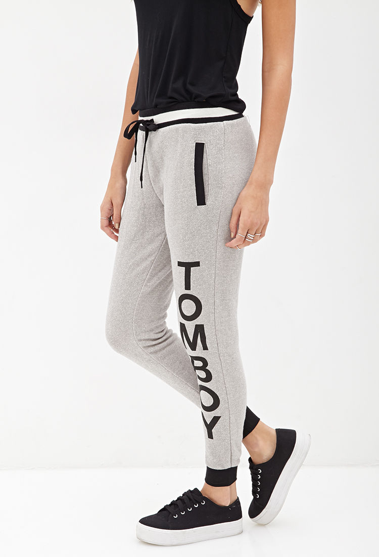 Rugby-striped Tomboy Sweatpants 