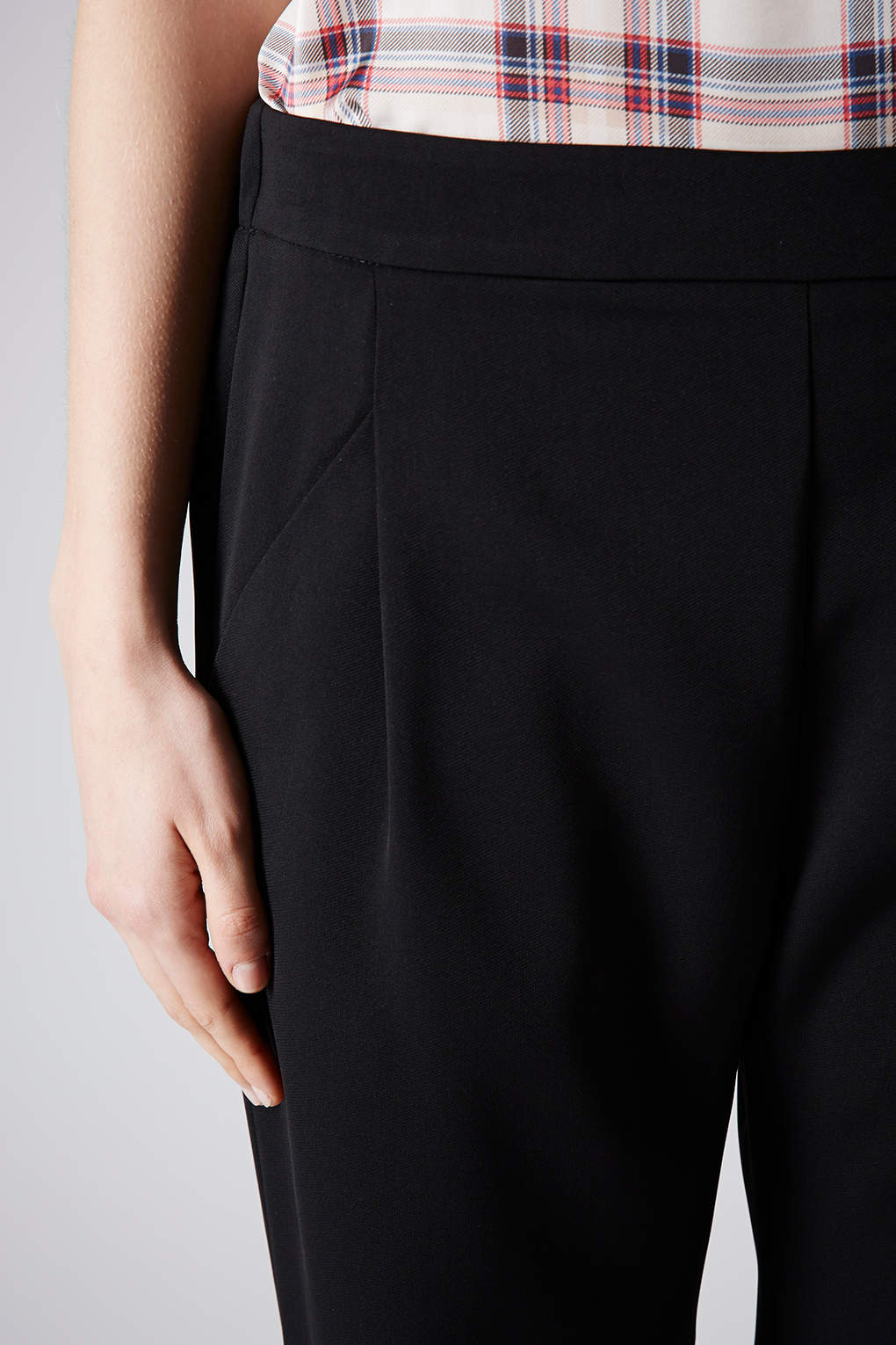 black crepe joggers