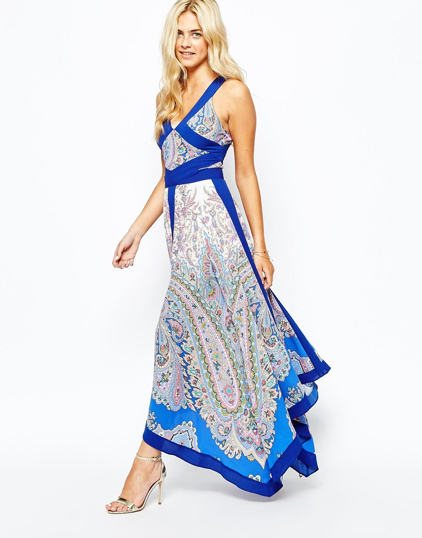 Handkerchief Hem Maxi Dress