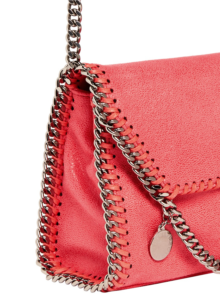 Stella McCartney 'falabella' Mini Crossbody Bag in Pink Lyst