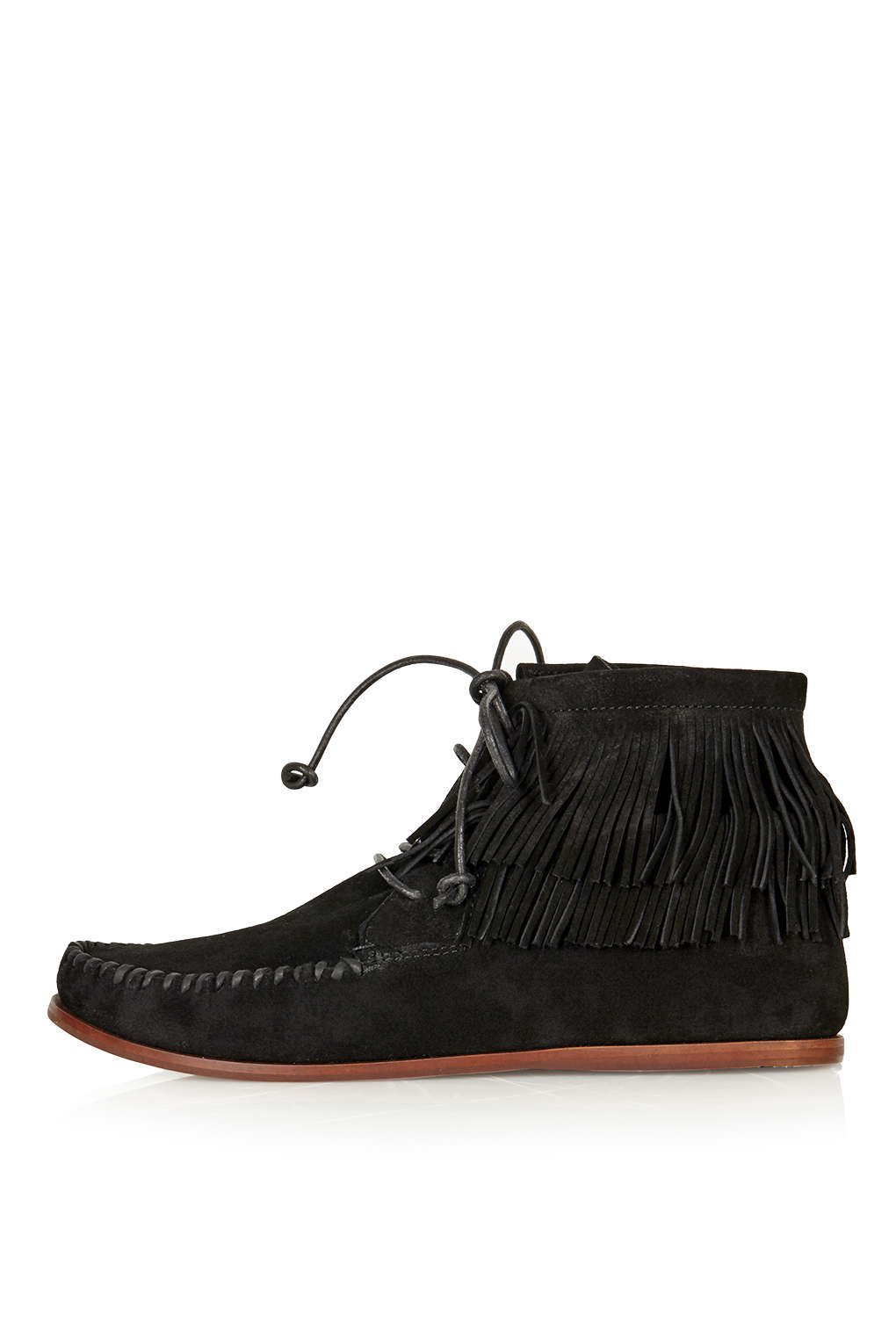 black moccasin boots
