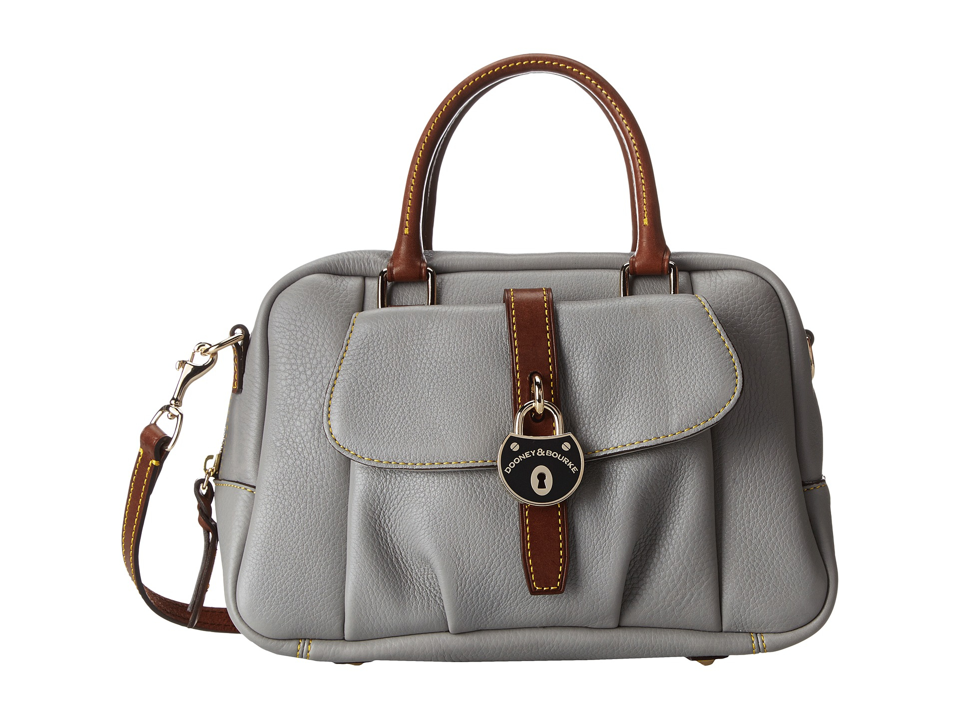 dooney and bourke grey satchel