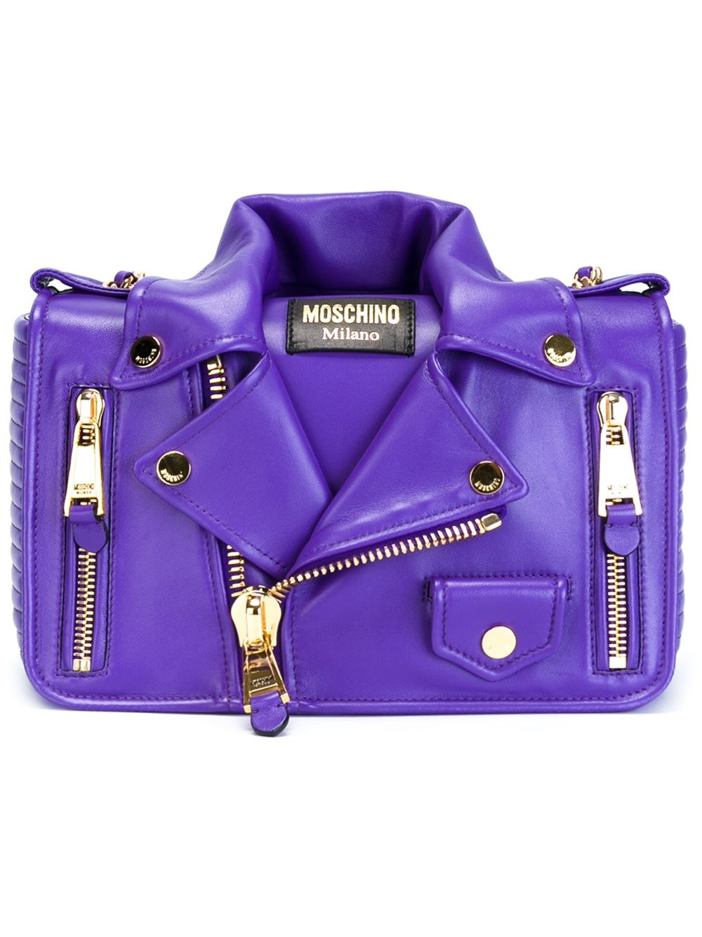 Moschino Biker Cross-Body Bag in Pink & Purple (Purple) - Lyst