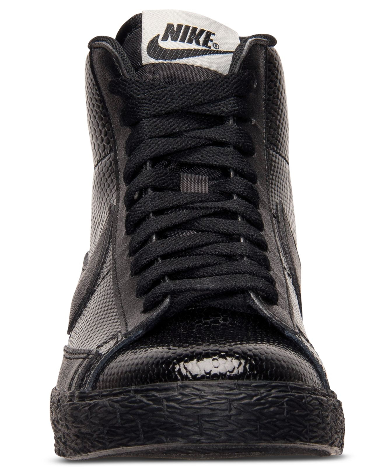 Nike Women'S Blazer Mid Leather Premium Casual Sneakers From Finish Line in Black - Lyst