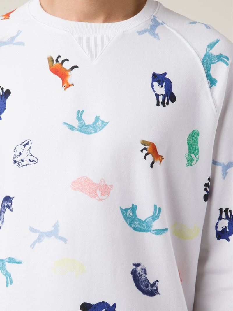 トップス Maison Kitsune SWEATSHIRT ALL-OVER am00303km0001-p199_1_3.jpg