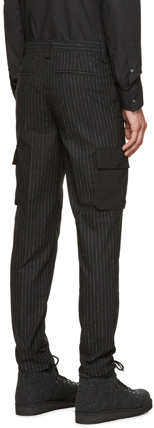 pinstripe cargo trousers