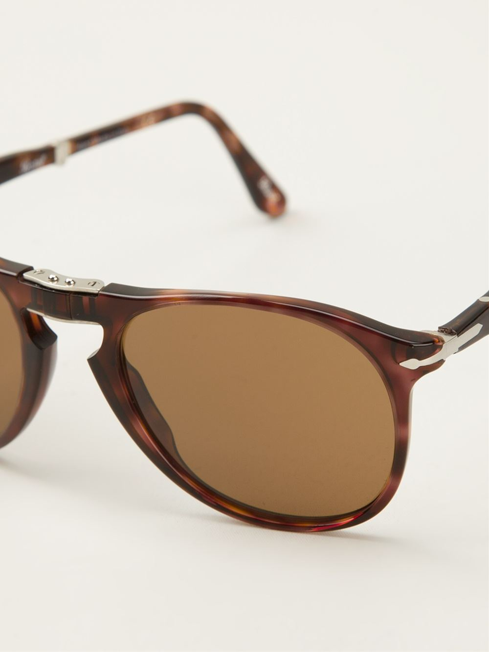 Persol Foldable 'steve Mcqueen' Sunglasses in Brown - Lyst