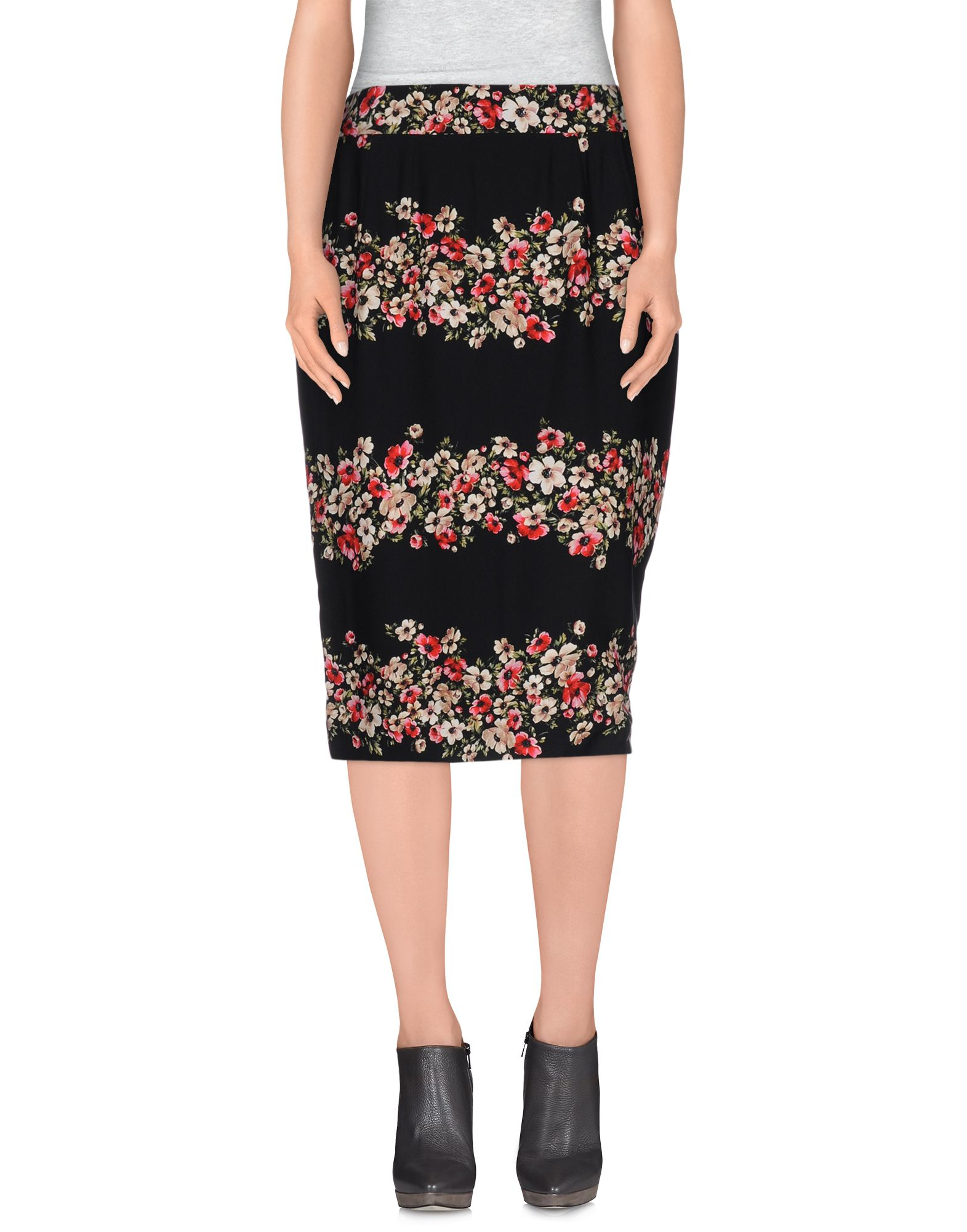Dolce & Gabbana Floral Print Pencil Skirt in Black - Lyst