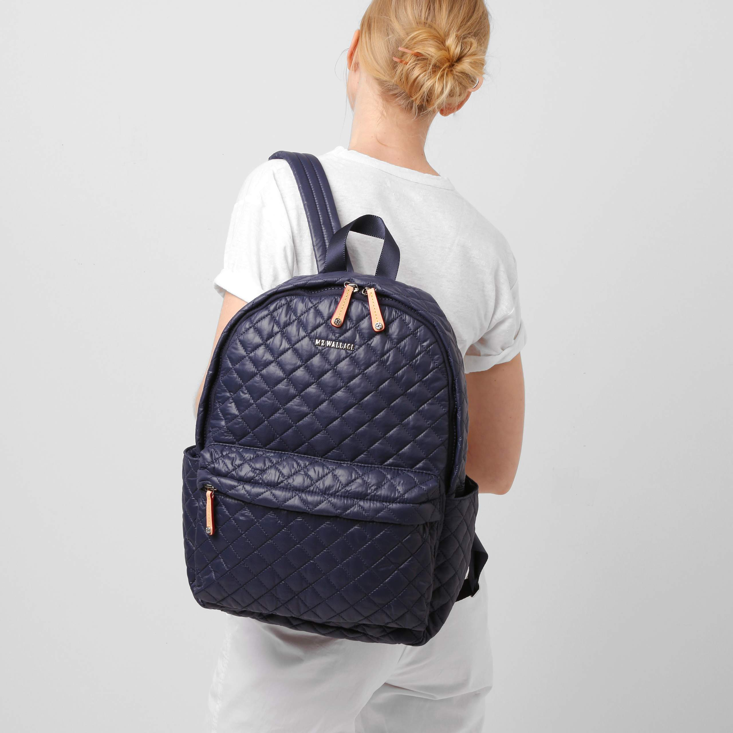 mz wallace quilted backpack