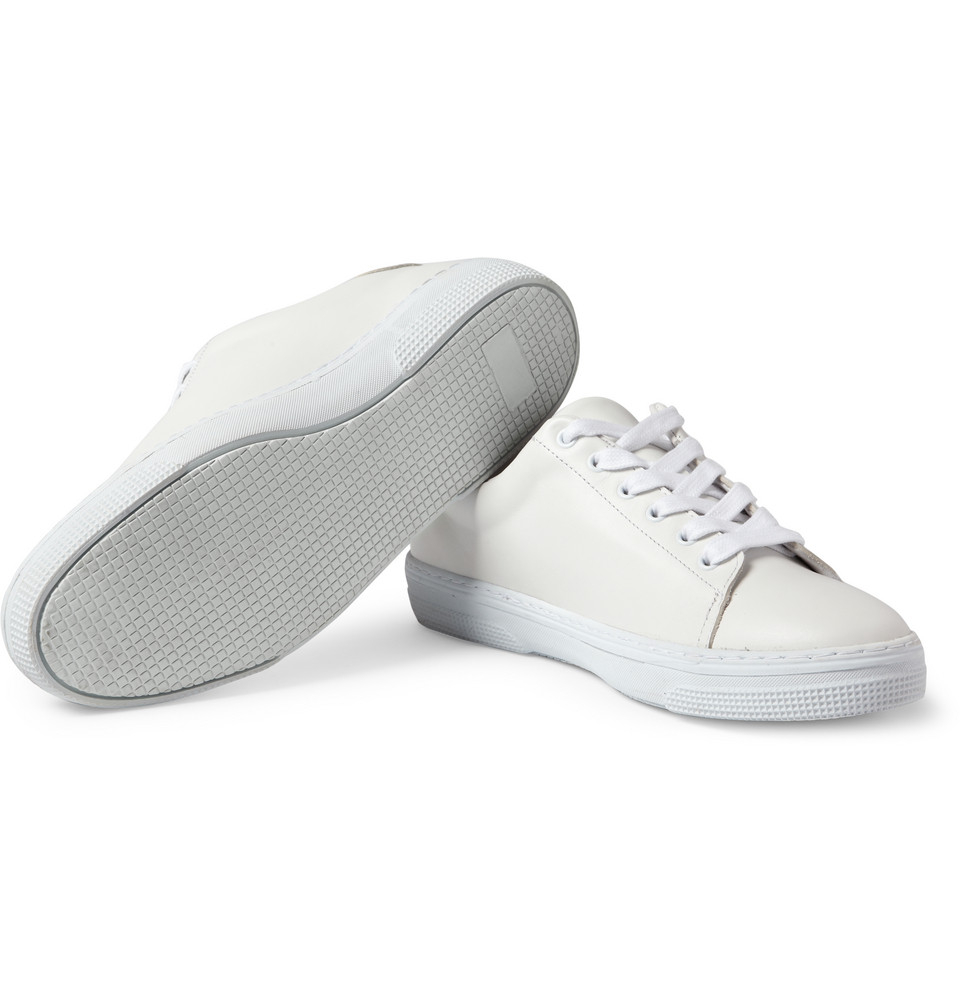 A.P.C. Leather Low Top Sneakers in White for Men - Lyst