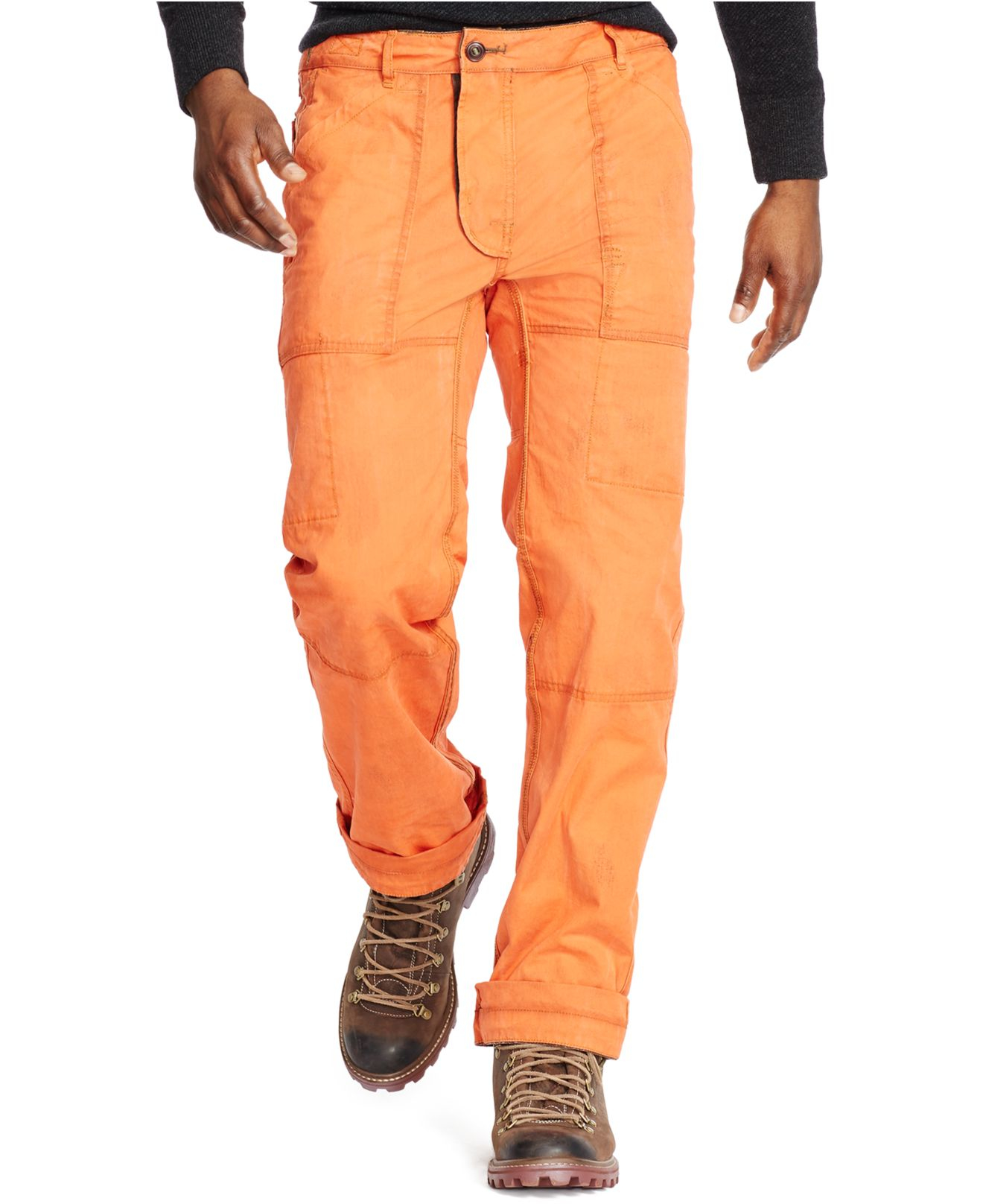 Polo Ralph Lauren Classic-fit Reversible Cargo Pants in Orange for Men |  Lyst