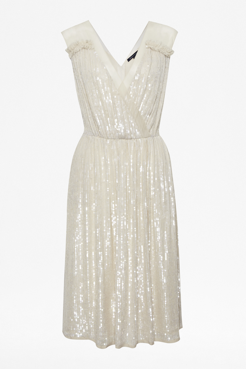 French Connection Riviera Mist Sequin Dress in Sand (Natural) - Lyst