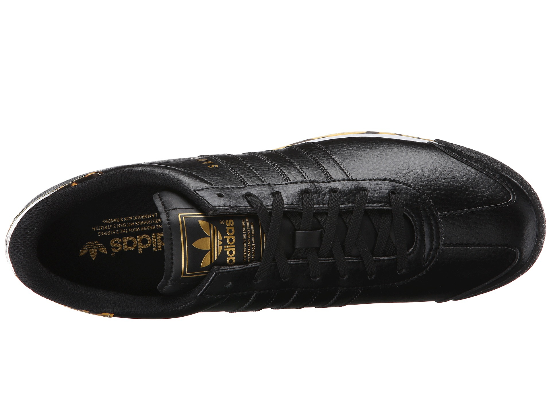 adidas Originals Samoa - Tortoise Shell in Black/Black/Gold Metallic (Black) - Lyst