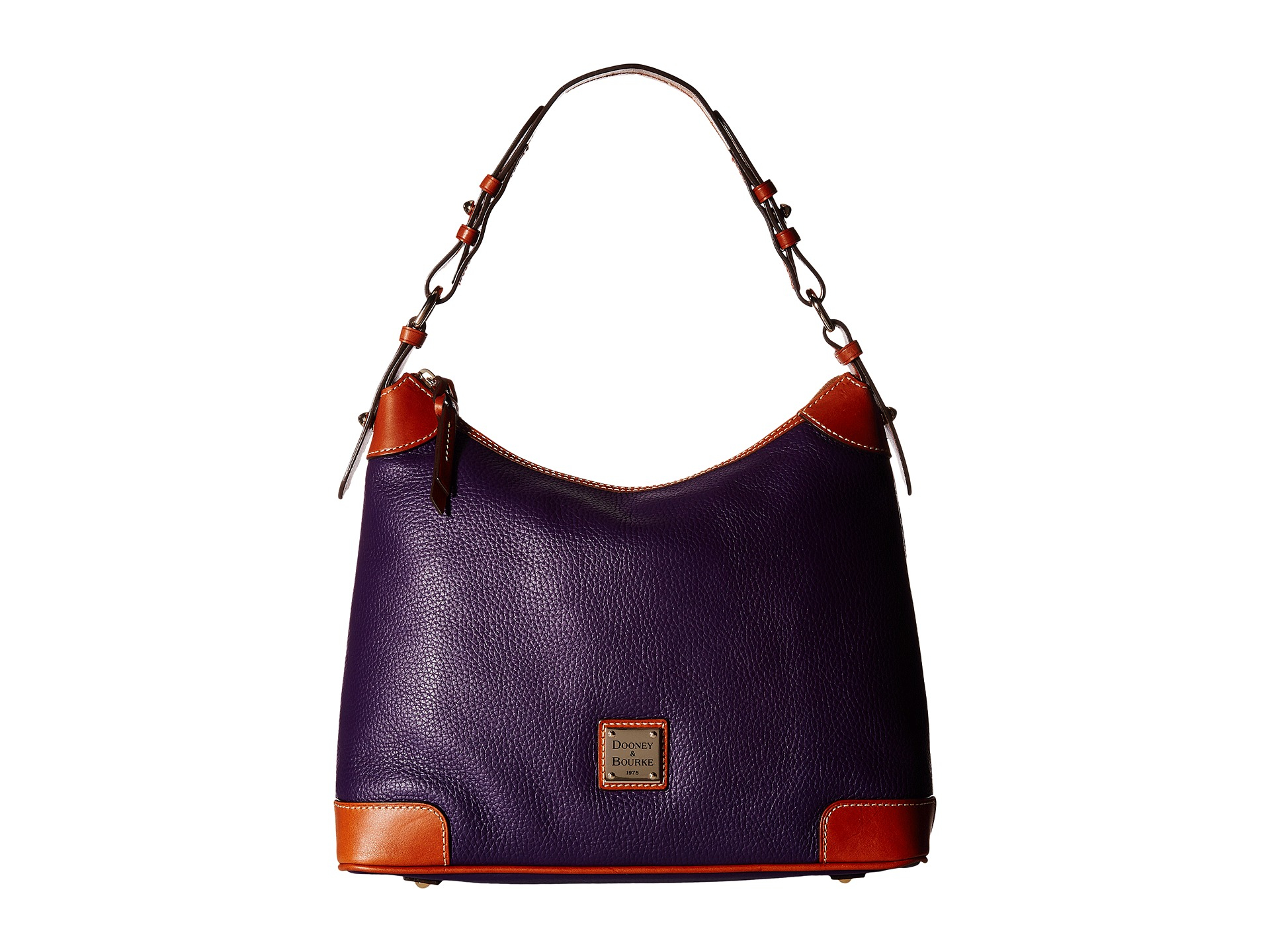 Dooney & Bourke Pebble Leather Hobo in Purple | Lyst