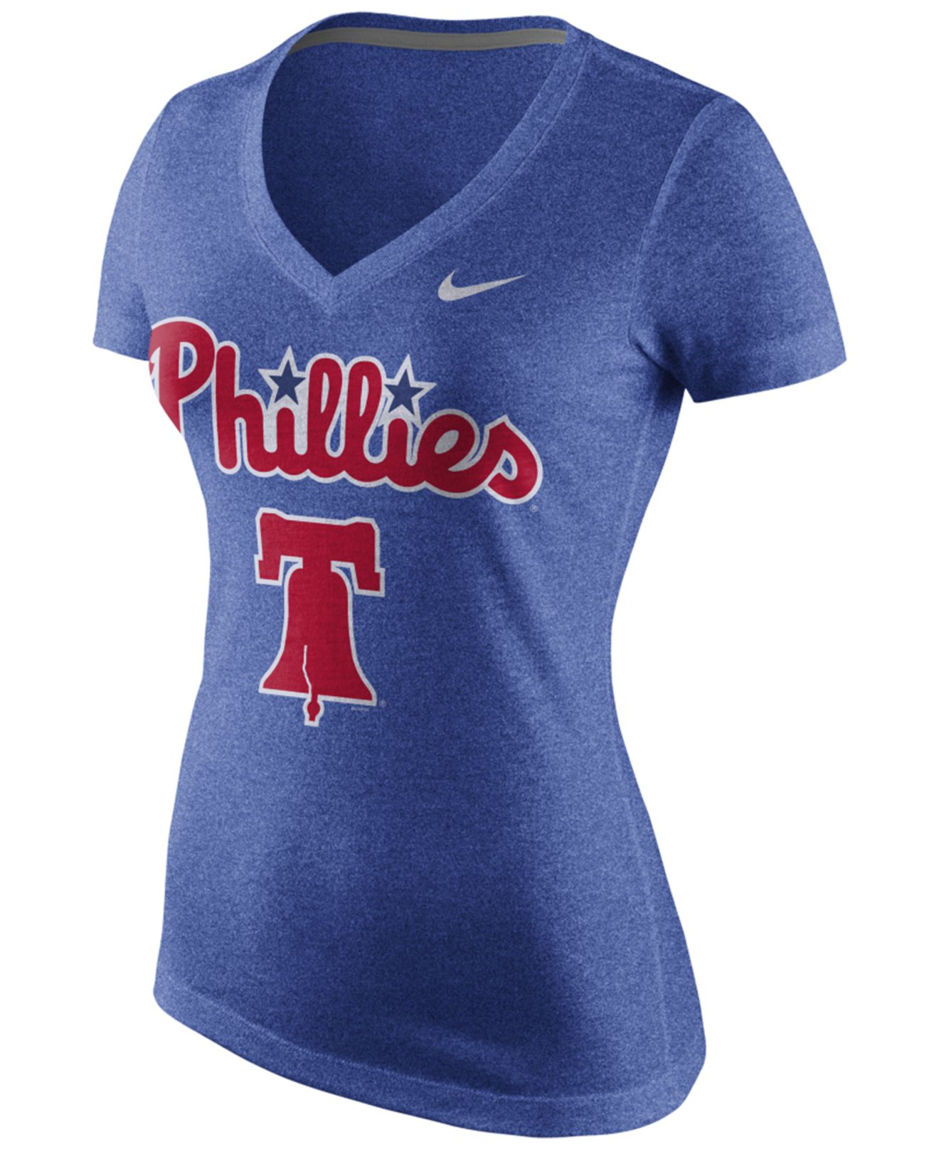 Nike Women's Philadelphia Phillies Marled T-shirt in Blue | Lyst