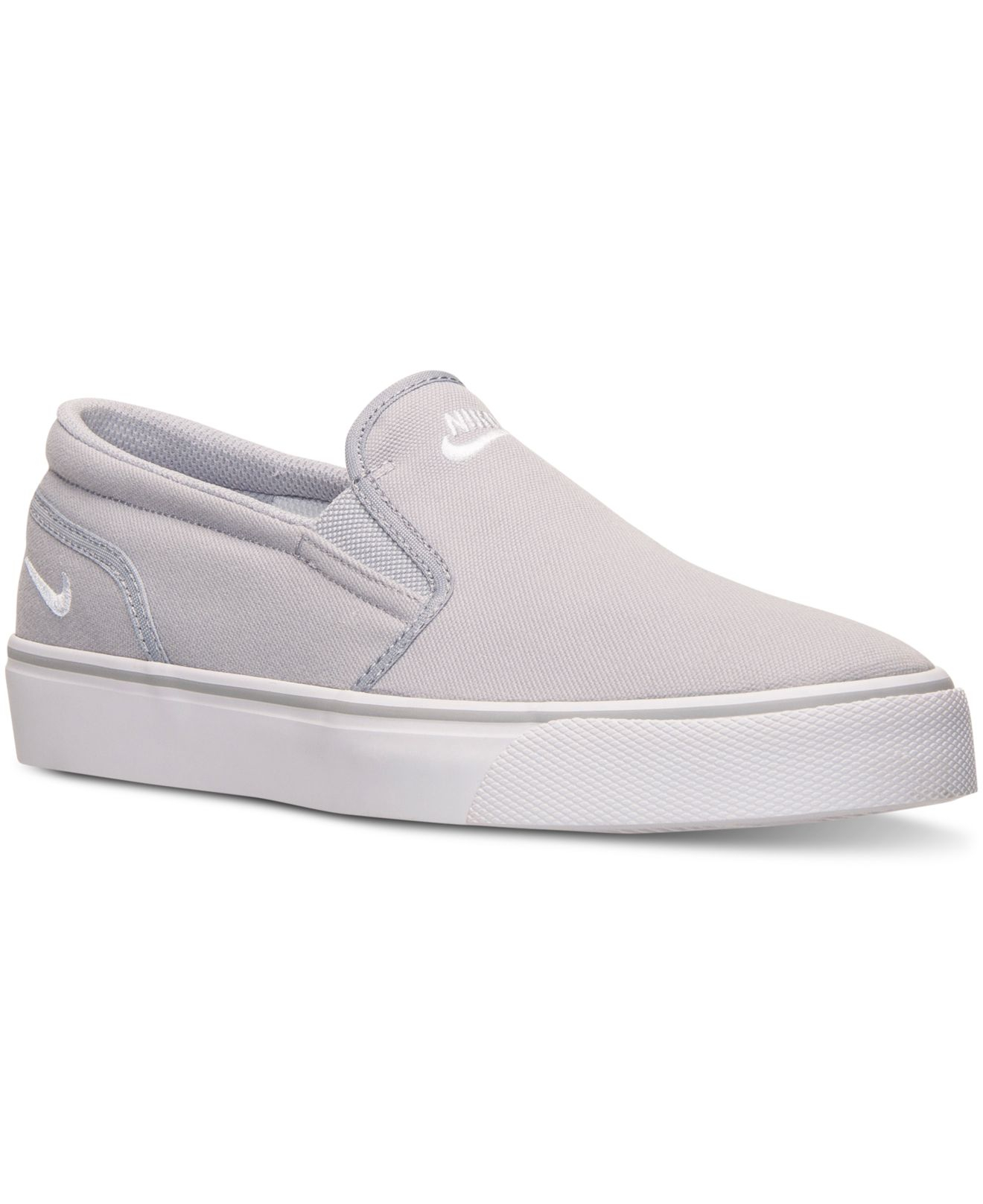 nike gray slip on shoes online -