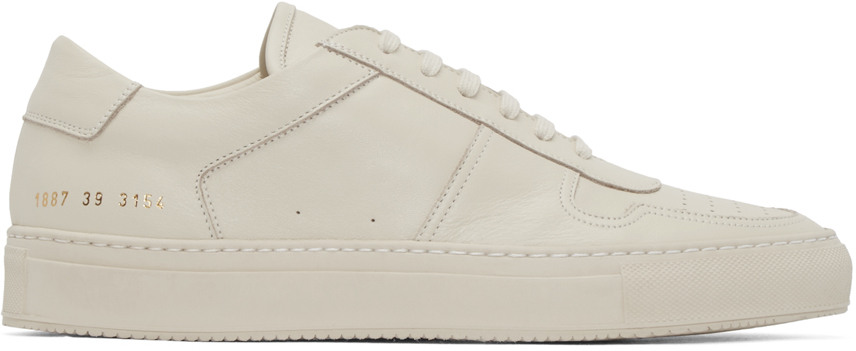 Common Projects Leather Beige Bball Sneakers in Natural for Men - Lyst