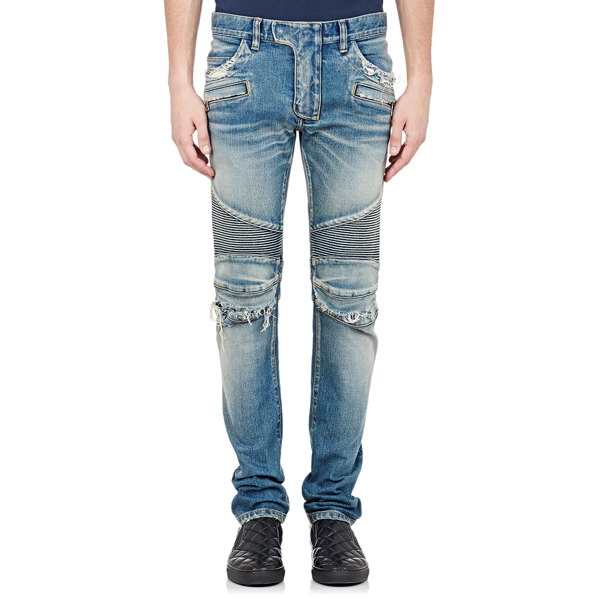 Black Denim Designer Jeans For Men 