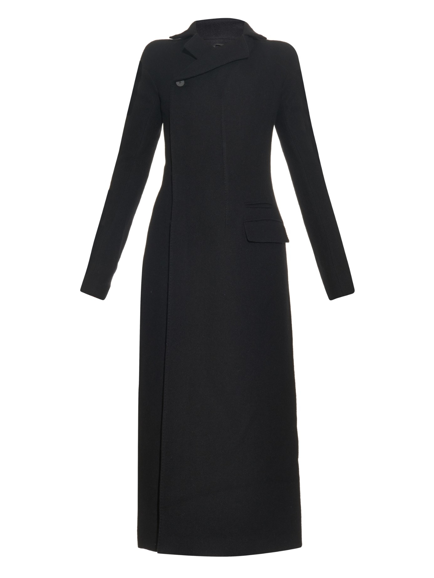 Haider Ackermann Wool-blend Coat in Black | Lyst