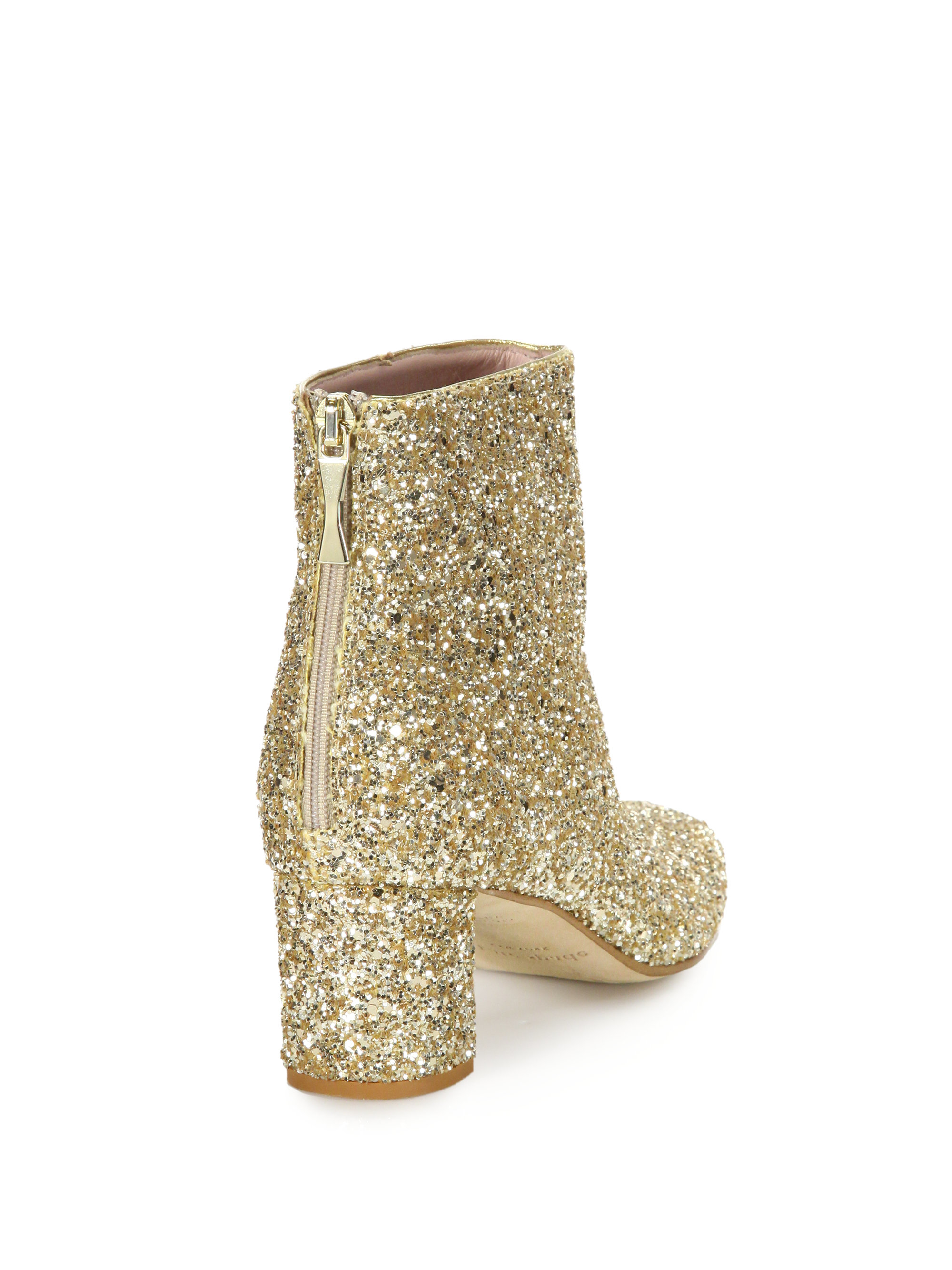 kate spade glitter booties