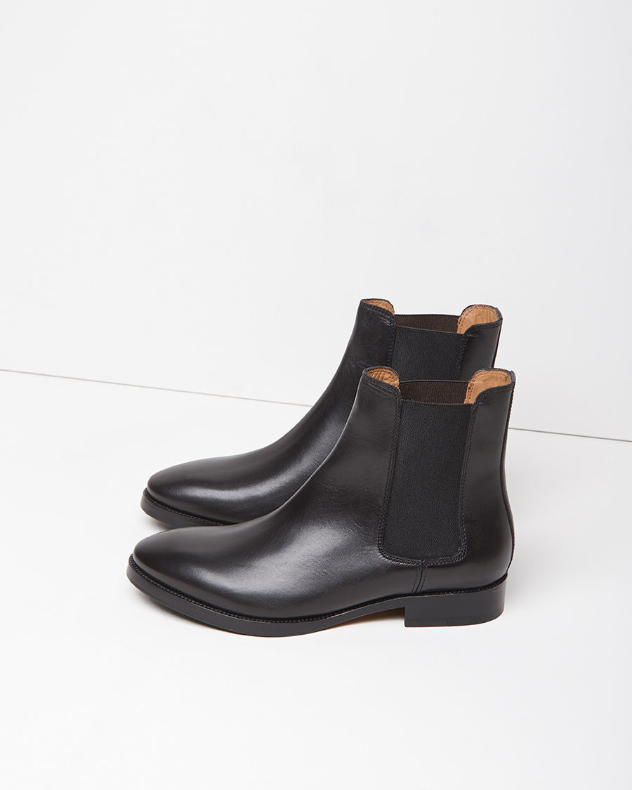 Acne Studios Bess Leather Chelsea Boots in Black - Lyst