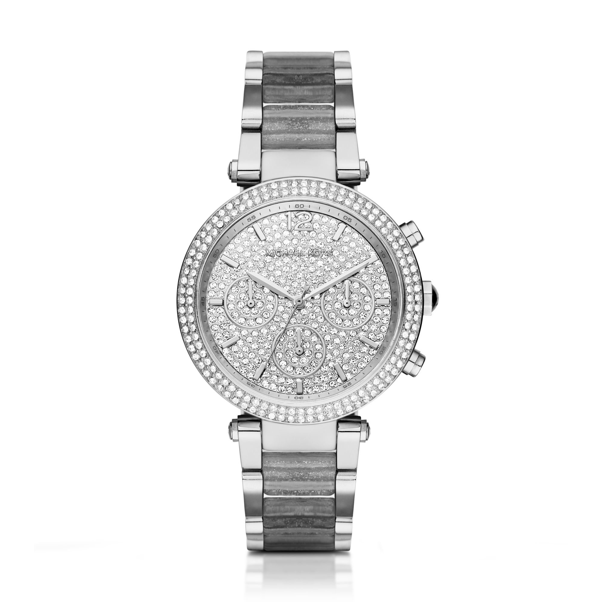 Michael kors silver sparkle watch Clearance
