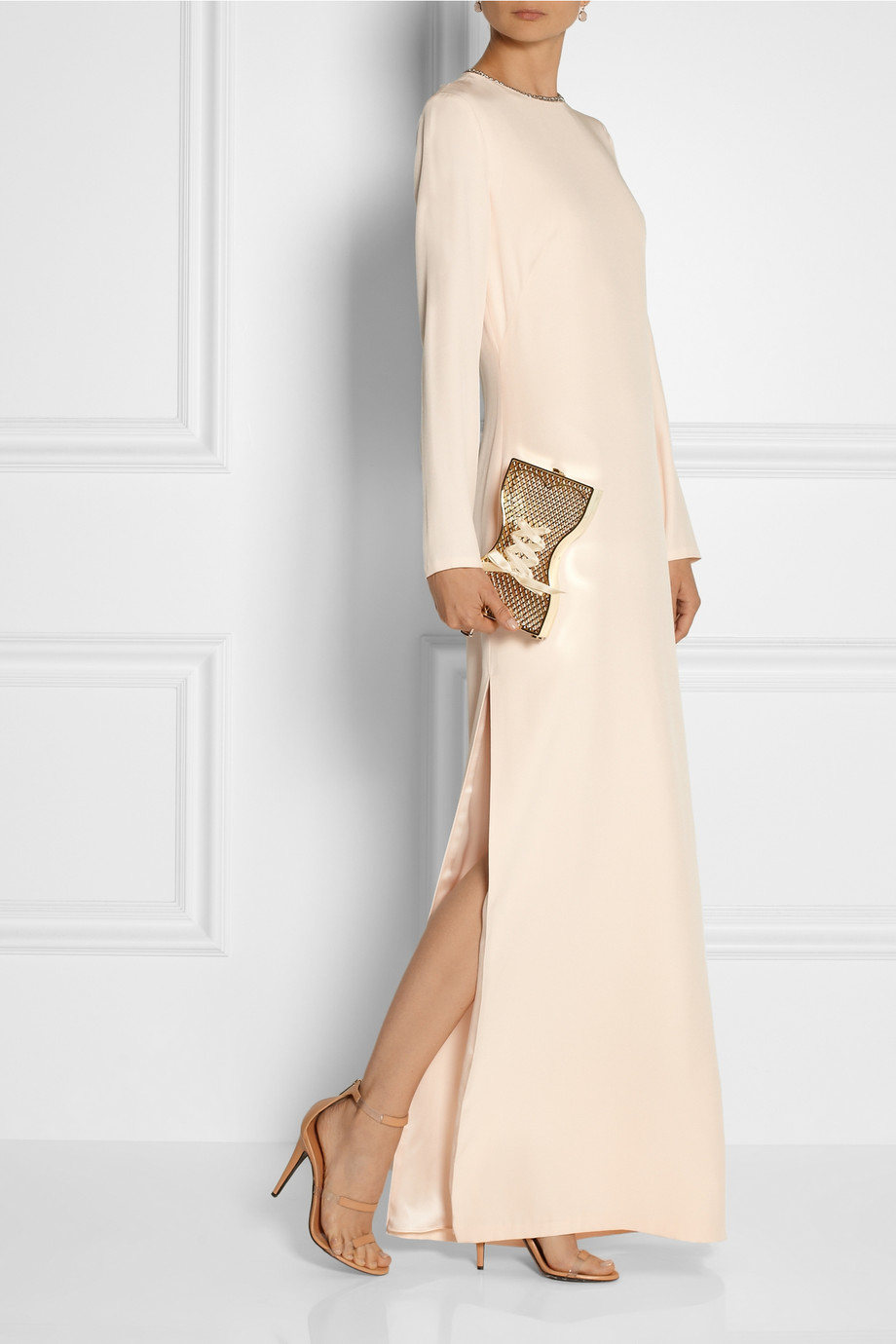 Lyst Charlotte Olympia Tight Laced RibbonEmbellished GoldTone