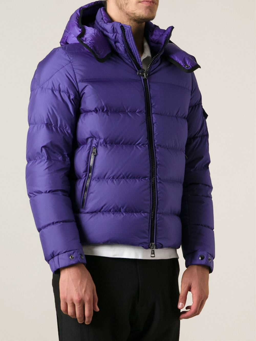 moncler purple puffer jacket