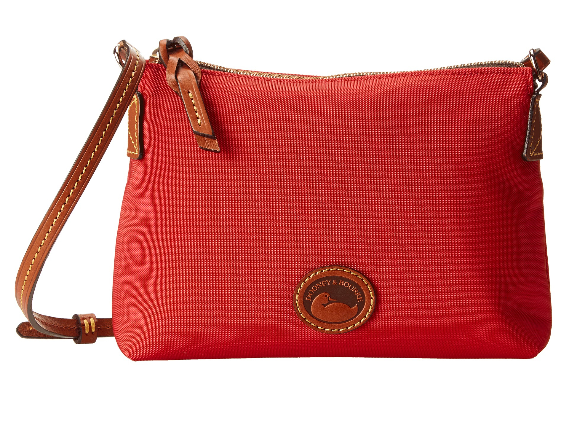 Dooney & bourke "in" Nylon New Slgs Styles Crossbody Pouchette in Red