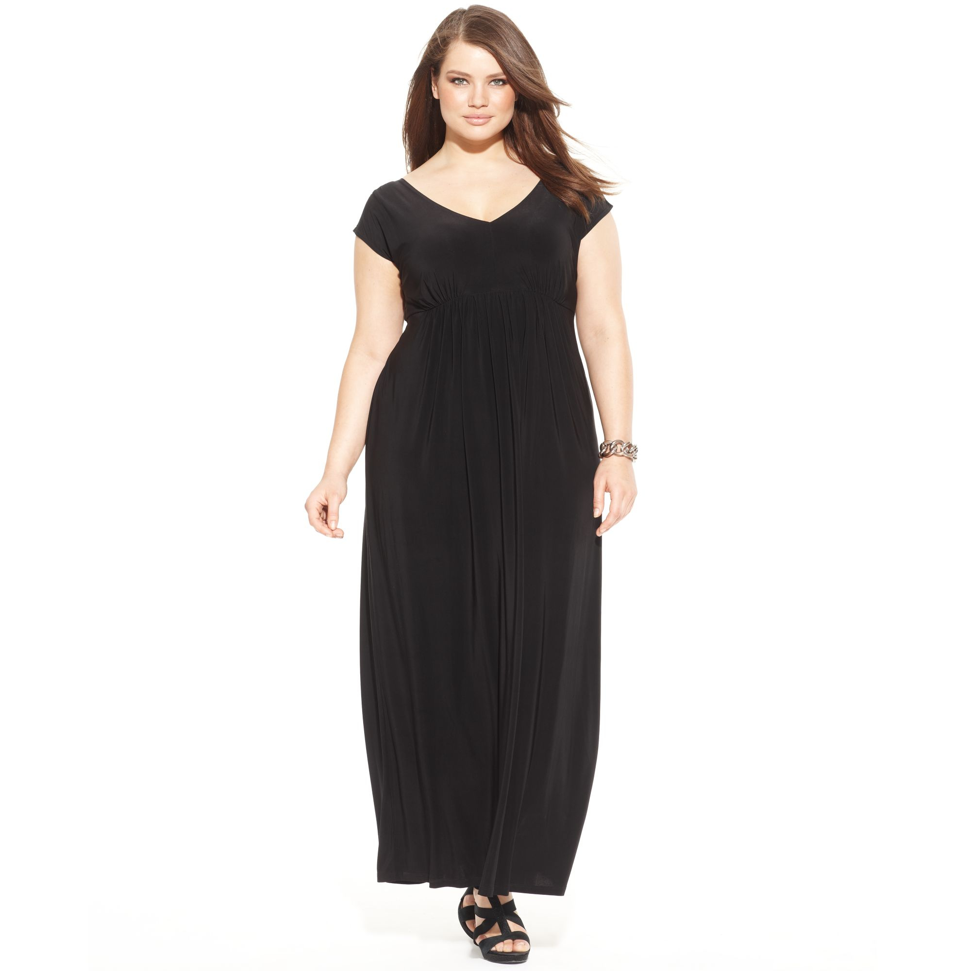 macys black gown
