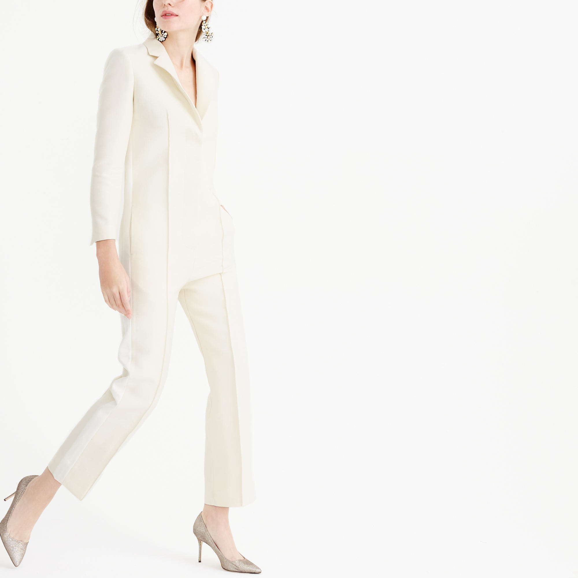 J crew sale white jumpsuit